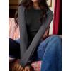 imageANRABESS Women Long Sleeve Shirts Ribbed Knit Slim Fitted Tops Casual Basic Tight Tee TShirts 2025 Fall Underscrubs LayerBlack Grey