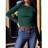 imageANRABESS Women Long Sleeve Shirts Ribbed Knit Slim Fitted Tops Casual Basic Tight Tee TShirts 2025 Fall Underscrubs LayerDark Green