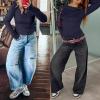 imageANRABESS Women Long Sleeve Shirts Ribbed Knit Slim Fitted Tops Casual Basic Tight Tee TShirts 2025 Fall Underscrubs LayerNavy Blue