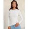 imageANRABESS Women Long Sleeve Shirts Ribbed Knit Slim Fitted Tops Casual Basic Tight Tee TShirts 2025 Fall Underscrubs LayerWhite