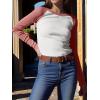imageANRABESS Women Long Sleeve Shirts Ribbed Knit Slim Fitted Tops Casual Basic Tight Tee TShirts 2025 Fall Underscrubs LayerWhite Coral