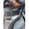 imageANRABESS Women Long Sleeve Thermal Top Scoop Neck Slim Fit Fleece Shirts Basic Tee Casual 2025 Fall Winter Warm UndershirtsDark Grey