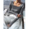 imageANRABESS Women Long Sleeve Thermal Top Scoop Neck Slim Fit Fleece Shirts Basic Tee Casual 2025 Fall Winter Warm UndershirtsDark Grey