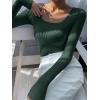imageANRABESS Women Long Sleeve Thermal Top Scoop Neck Slim Fit Fleece Shirts Basic Tee Casual 2025 Fall Winter Warm UndershirtsDeep Green