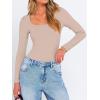 imageANRABESS Women Long Sleeve Thermal Top Scoop Neck Slim Fit Fleece Shirts Basic Tee Casual 2025 Fall Winter Warm UndershirtsGrey Camel