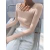 imageANRABESS Women Long Sleeve Thermal Top Scoop Neck Slim Fit Fleece Shirts Basic Tee Casual 2025 Fall Winter Warm UndershirtsGrey Camel