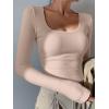 imageANRABESS Women Long Sleeve Thermal Top Scoop Neck Slim Fit Fleece Shirts Basic Tee Casual 2025 Fall Winter Warm UndershirtsGrey Camel