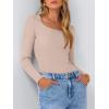 imageANRABESS Women Long Sleeve Thermal Top Scoop Neck Slim Fit Fleece Shirts Basic Tee Casual 2025 Fall Winter Warm UndershirtsGrey Camel