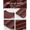 imageANRABESS Women Long Sleeve Thermal Top Scoop Neck Slim Fit Fleece Shirts Basic Tee Casual 2025 Fall Winter Warm UndershirtsRed Brown