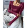 imageANRABESS Women Long Sleeve Thermal Top Scoop Neck Slim Fit Fleece Shirts Basic Tee Casual 2025 Fall Winter Warm UndershirtsWine Red
