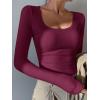 imageANRABESS Women Long Sleeve Thermal Top Scoop Neck Slim Fit Fleece Shirts Basic Tee Casual 2025 Fall Winter Warm UndershirtsWine Red