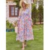 imageANRABESS Womens Long Sleeve Floral Maxi Dress Casual V Neck Chiffon Boho Flowy Beach Fall Wedding Guest Party Long DressesCrayon Multicolored Floral