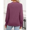 imageANRABESS Womens Long Sleeve Shirts Crewneck Casual Loose Tunic Tops Dressy Work Blouses Fall Fashion Clothes 2025Mauve