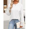 imageANRABESS Womens Long Sleeve Shirts Crewneck Casual Loose Tunic Tops Dressy Work Blouses Fall Fashion Clothes 2025White