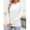 imageANRABESS Womens Long Sleeve Shirts Crewneck Casual Loose Tunic Tops Dressy Work Blouses Fall Fashion Clothes 2025White