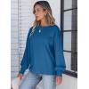 imageANRABESS Womens Long Sleeve Shirts Crewneck Oversized Tops Casual 2025 Fall Trendy TShirts Tee Blouse with Pockets ClothesDeep Blue