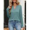 imageANRABESS Womens Long Sleeve Shirts V Neck Business Casual Work Tunic Tops Basic Tees 2025 Fall OutfitsCadet Blue