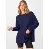imageANRABESS Womens Long Sleeve T shirts Oversized Casual Workout Tunic tops Athletic Gym Shirts Basic Tees 2025 Fall OutfitsNavy Blue