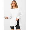 imageANRABESS Womens Long Sleeve T shirts Oversized Casual Workout Tunic tops Athletic Gym Shirts Basic Tees 2025 Fall OutfitsWhite