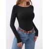 imageANRABESS Womens Thermal Shirts Builtin Bra Long Sleeve Tops Boat Neck Fleece Slim Fitted Basic Tee 2025 Fall Winter OutfitsBlack