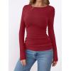 imageANRABESS Womens Thermal Shirts Builtin Bra Long Sleeve Tops Boat Neck Fleece Slim Fitted Basic Tee 2025 Fall Winter OutfitsRed