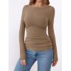 imageANRABESS Womens Thermal Shirts Builtin Bra Long Sleeve Tops Boat Neck Fleece Slim Fitted Basic Tee 2025 Fall Winter OutfitsTan