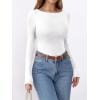 imageANRABESS Womens Thermal Shirts Builtin Bra Long Sleeve Tops Boat Neck Fleece Slim Fitted Basic Tee 2025 Fall Winter OutfitsWhite