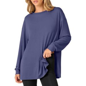 imageANRABESS Womens Long Sleeve T shirts Oversized Casual Workout Tunic tops Athletic Gym Shirts Basic Tees 2025 Fall OutfitsBlue Gray
