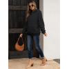 imageANRABESS Womens Hoodies Fleece Sherpa Sweatshirt 2025 Fall Loose Double Fuzzy Cozy Fluffy Warm Winter Pullover with PocketBlack