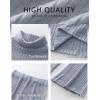 imageANRABESS 2 Piece Lounge Sets for Women Turtleneck Pajama Knit Long Sleeve Tops Pants Matching Pj Set Casual 2025 Fall ClothesDusty Blue