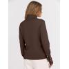 imageANRABESS Turtleneck Sweaters for Women 2025 Fall Long Sleeve Dressy Casual Soft Knitted Button Basic Pullover Tops OutfitsChocola
