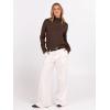 imageANRABESS Turtleneck Sweaters for Women 2025 Fall Long Sleeve Dressy Casual Soft Knitted Button Basic Pullover Tops OutfitsChocola