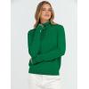 imageANRABESS Turtleneck Sweaters for Women 2025 Fall Long Sleeve Dressy Casual Soft Knitted Button Basic Pullover Tops OutfitsGreen