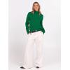 imageANRABESS Turtleneck Sweaters for Women 2025 Fall Long Sleeve Dressy Casual Soft Knitted Button Basic Pullover Tops OutfitsGreen