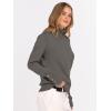 imageANRABESS Turtleneck Sweaters for Women 2025 Fall Long Sleeve Dressy Casual Soft Knitted Button Basic Pullover Tops OutfitsGrey Khaki