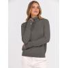 imageANRABESS Turtleneck Sweaters for Women 2025 Fall Long Sleeve Dressy Casual Soft Knitted Button Basic Pullover Tops OutfitsGrey Khaki