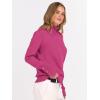imageANRABESS Turtleneck Sweaters for Women 2025 Fall Long Sleeve Dressy Casual Soft Knitted Button Basic Pullover Tops OutfitsHot Pink