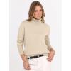 imageANRABESS Turtleneck Sweaters for Women 2025 Fall Long Sleeve Dressy Casual Soft Knitted Button Basic Pullover Tops OutfitsParchment