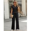 imageANRABESS Women 2 Piece Lounge Sets Crochet Knit Sweater Vest Wide Leg Pants Summer Casual Travel Matching Outfits ClothesBlack