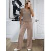 imageANRABESS Women 2 Piece Lounge Sets Crochet Knit Sweater Vest Wide Leg Pants Summer Casual Travel Matching Outfits ClothesLight Brown