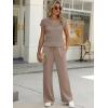 imageANRABESS Women 2 Piece Lounge Sets Crochet Knit Sweater Vest Wide Leg Pants Summer Casual Travel Matching Outfits ClothesLight Brown