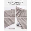 imageANRABESS Women 2 Piece Lounge Sets Crochet Knit Sweater Vest Wide Leg Pants Summer Casual Travel Matching Outfits ClothesLight Khaki