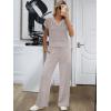 imageANRABESS Women 2 Piece Lounge Sets Crochet Knit Sweater Vest Wide Leg Pants Summer Casual Travel Matching Outfits ClothesLight Khaki