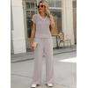 imageANRABESS Women 2 Piece Lounge Sets Crochet Knit Sweater Vest Wide Leg Pants Summer Casual Travel Matching Outfits ClothesLight Khaki