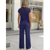 imageANRABESS Women 2 Piece Lounge Sets Crochet Knit Sweater Vest Wide Leg Pants Summer Casual Travel Matching Outfits ClothesNavy Blue
