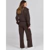 imageANRABESS Women 2 Piece Outfits 2025 Fall Fashion Airport Wide Leg Pants Lounge Set Leisure Travel Vacation Clothes SweatsuitsCoffee