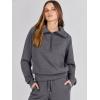 imageANRABESS Women 2 Piece Outfits 2025 Fall Fashion Airport Wide Leg Pants Lounge Set Leisure Travel Vacation Clothes SweatsuitsDark Grey
