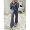 imageANRABESS Women 2 Piece Outfits 2025 Fall Fashion Airport Wide Leg Pants Lounge Set Leisure Travel Vacation Clothes SweatsuitsGray