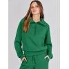 imageANRABESS Women 2 Piece Outfits 2025 Fall Fashion Airport Wide Leg Pants Lounge Set Leisure Travel Vacation Clothes SweatsuitsGreen