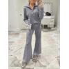 imageANRABESS Women 2 Piece Outfits 2025 Fall Fashion Airport Wide Leg Pants Lounge Set Leisure Travel Vacation Clothes SweatsuitsGrey
